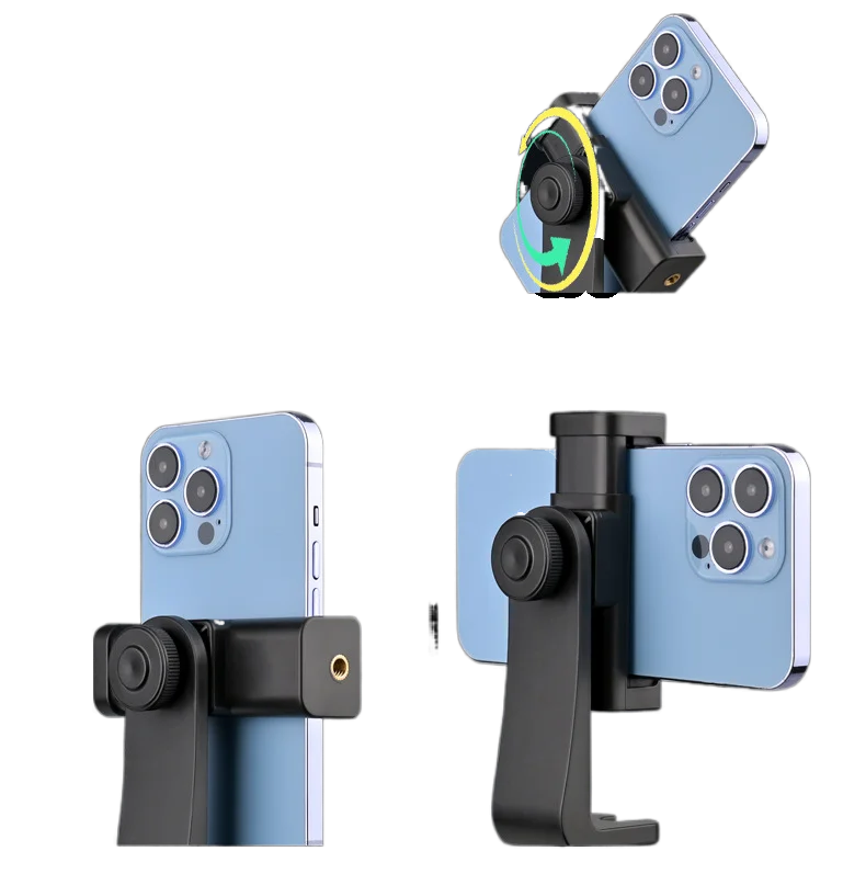 Ergonomic 360 Degree Rotate Adjustable Phone Holder Aluminum Metal Double Sides Magnet Phone Tablet Stand for iPhone for iPad