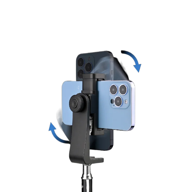 Ergonomic 360 Degree Rotate Adjustable Phone Holder Aluminum Metal Double Sides Magnet Phone Tablet Stand for iPhone for iPad