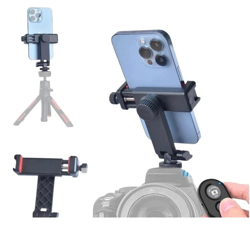 Camera Hot Shoe Phone Tripod Mount Holder Mobile Smartphone Support Cold Shoe Adapter For Phone Photography Accessories