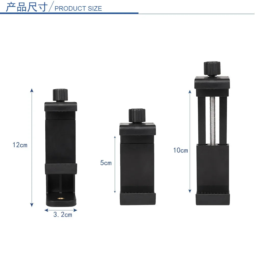 360 Degree Mobile Phone Tripod Mount Adjustable Desktop Tablet Holder Universal Table Cell Phone Stand