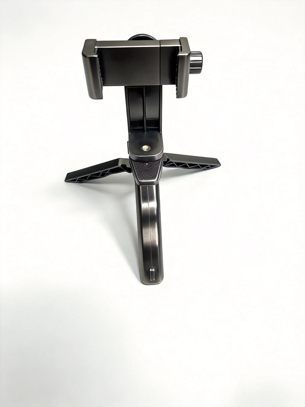 Dual Phone Live Stream Holder Handheld Tripod Stand 2-in-1 Adjustable Bracket for Vlogging Video Shooting