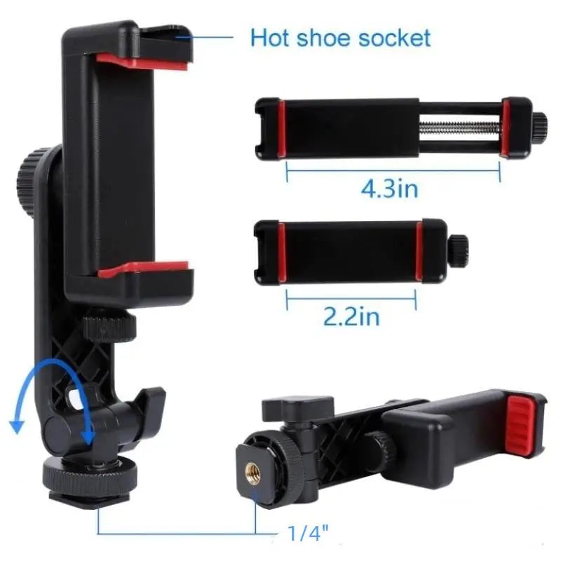 Camera Hot Shoe Phone Tripod Mount Holder Mobile Smartphone Support Cold Shoe Adapter For Phone Photography Accessories