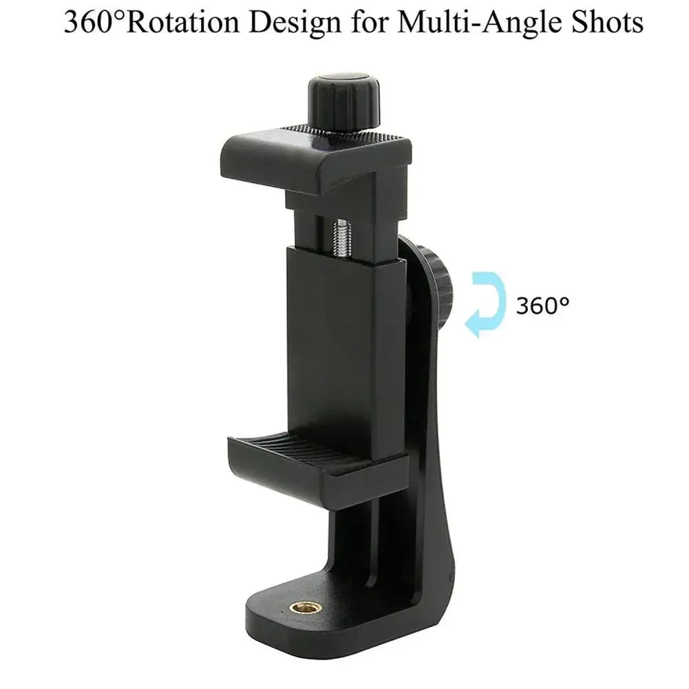 360 Degree Mobile Phone Tripod Mount Adjustable Desktop Tablet Holder Universal Table Cell Phone Stand